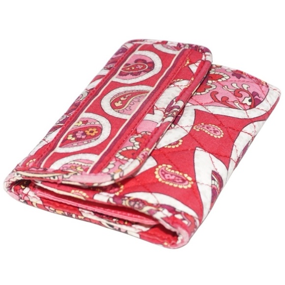 Vera Bradley BOGO FREE SALE Rosy Posies Euro Wallet - Picture 3 of 9